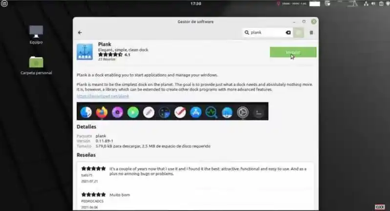Descarga plank desde la tienda de aplicaciones