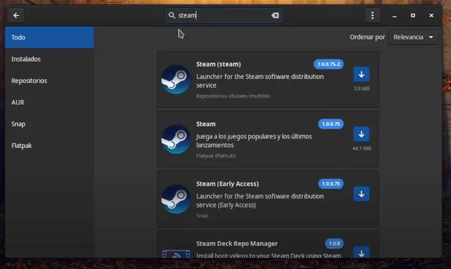 instalar steam en manjaro 2